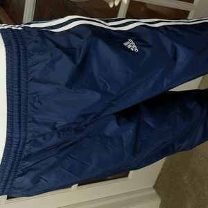 Adidas Nylon Windbreaker Three Stripe Joggers